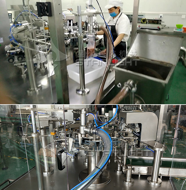 全自動調(diào)味醬包裝機細節(jié)展示