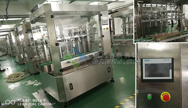 全自動柴油尾氣凈化液灌裝機(jī)車間內(nèi)實拍及細(xì)節(jié)